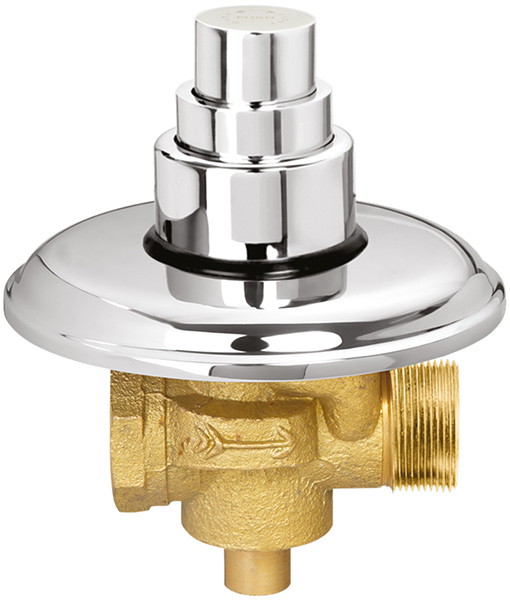 Dual Flow Metropole Flush Valve 25MM With Exposed Shut Off Provision & Round Plate (1