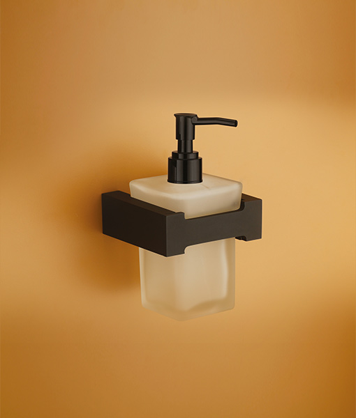 Liquid Soap Dispenser With Brass Pump (Black Matt Finish)
